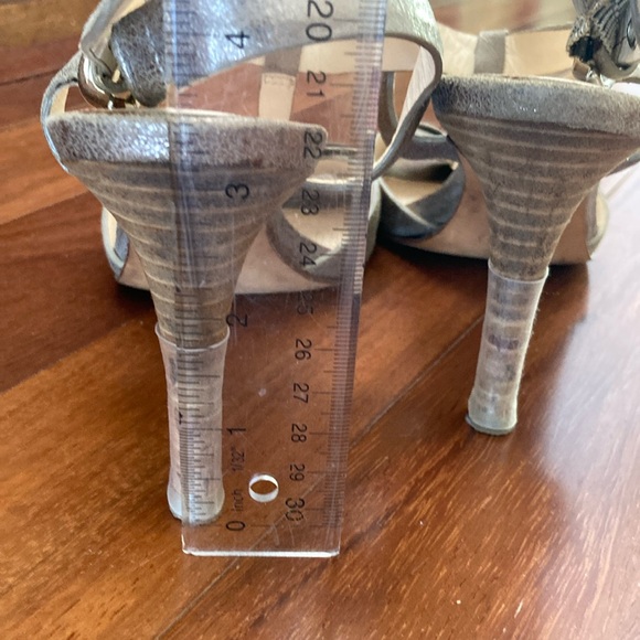 Coach Poppy 3.5 inch heels Sandal Gold - Picture 8 of 12